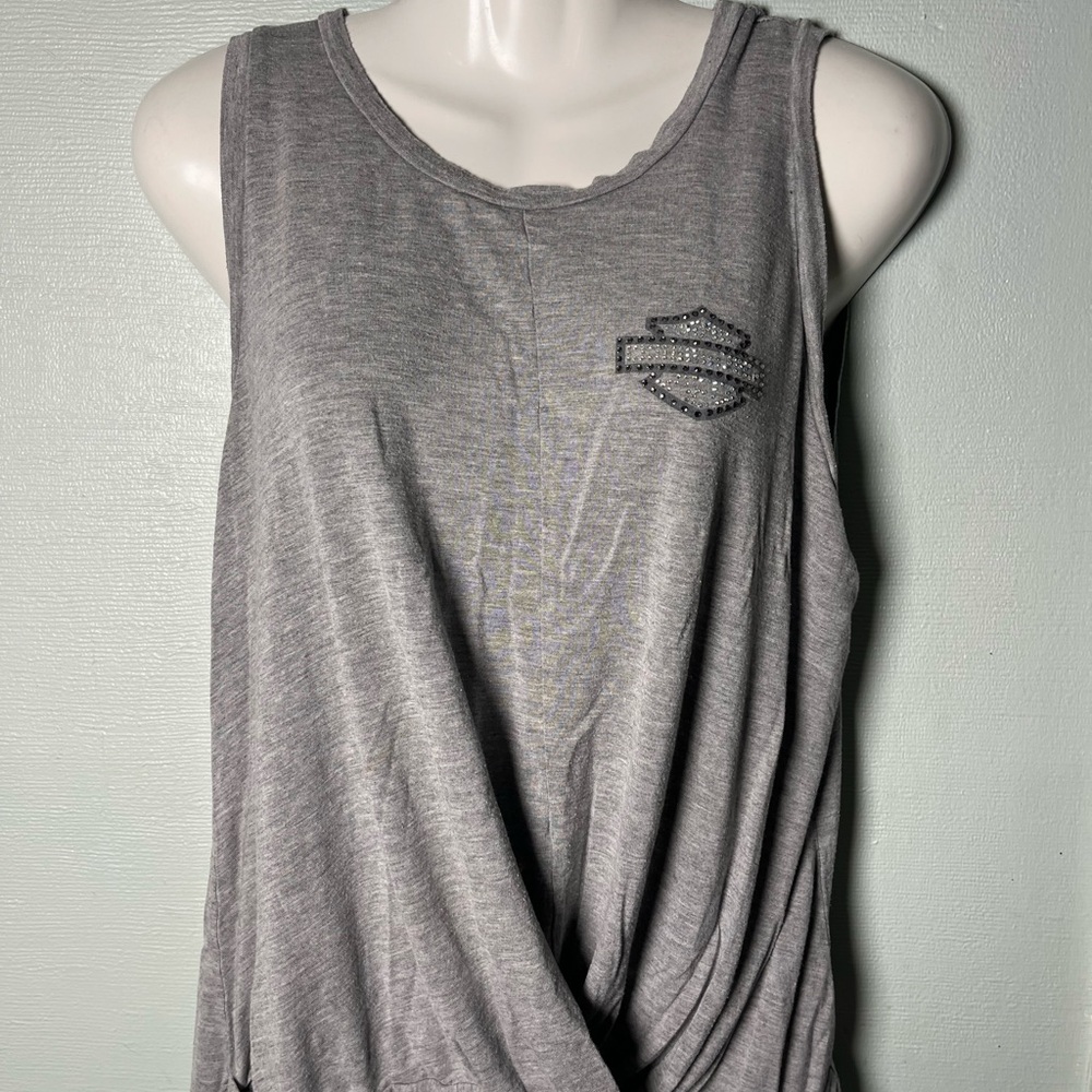 Women’s Harley D T And Sleeveless Bling Shirt BUNDLE OF 4 Sz M & L Motorcycle - Picture 6 of 12